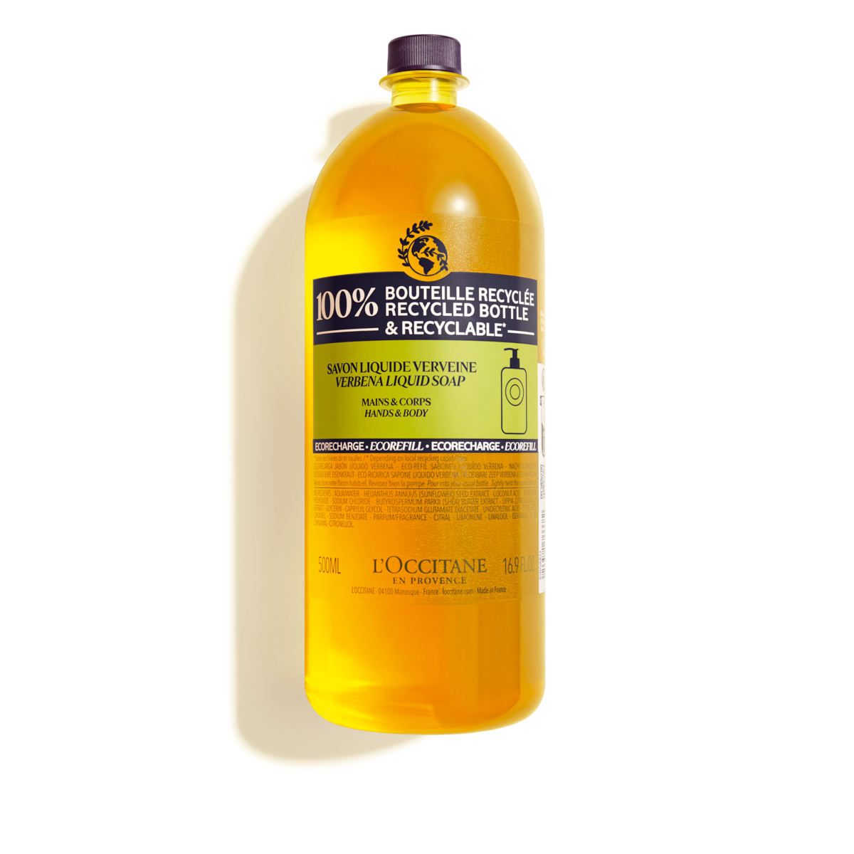 L'Occitane Liquid Soap Verbena Eco Refill 500ml