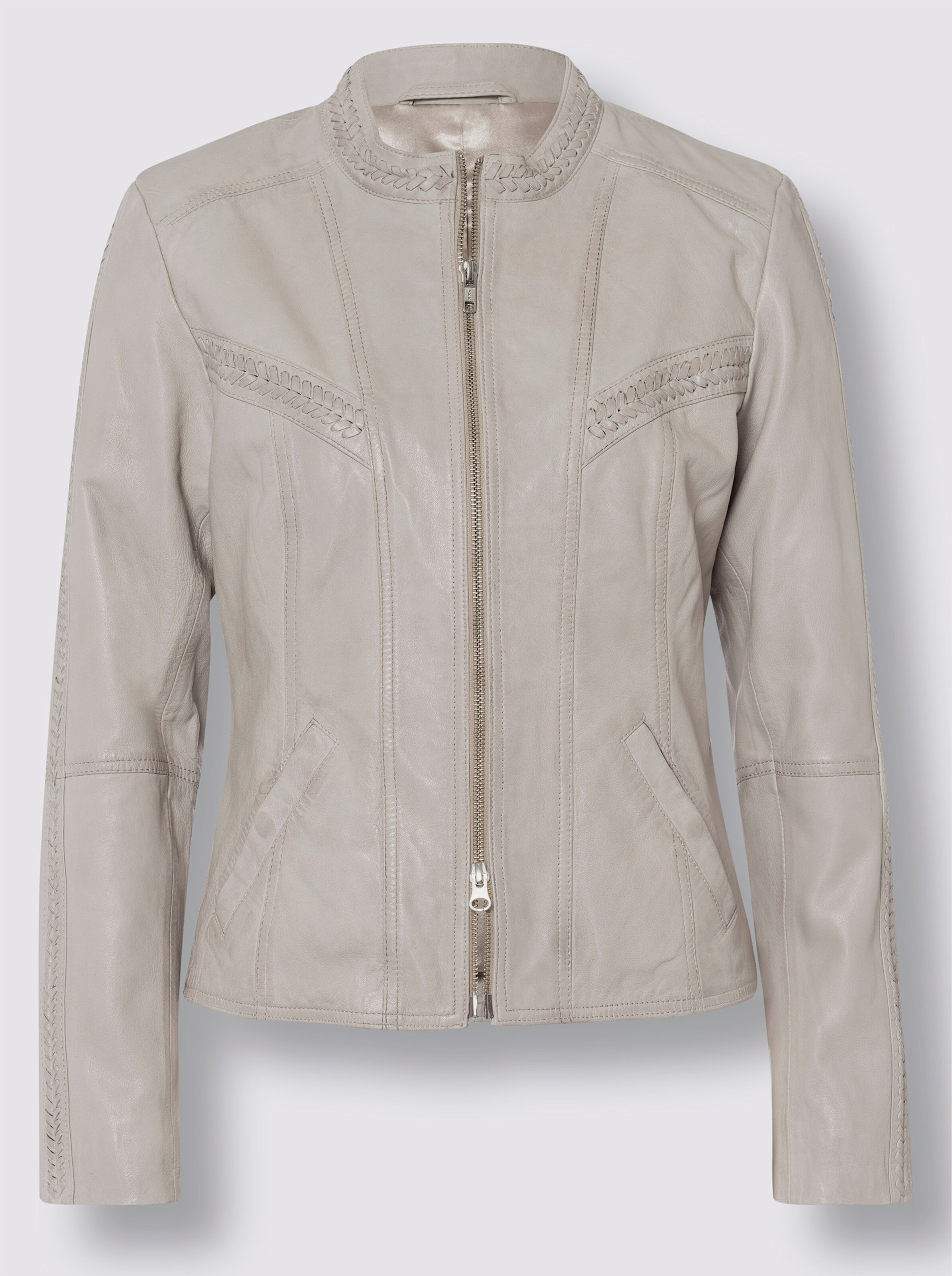 Leder-Jacke