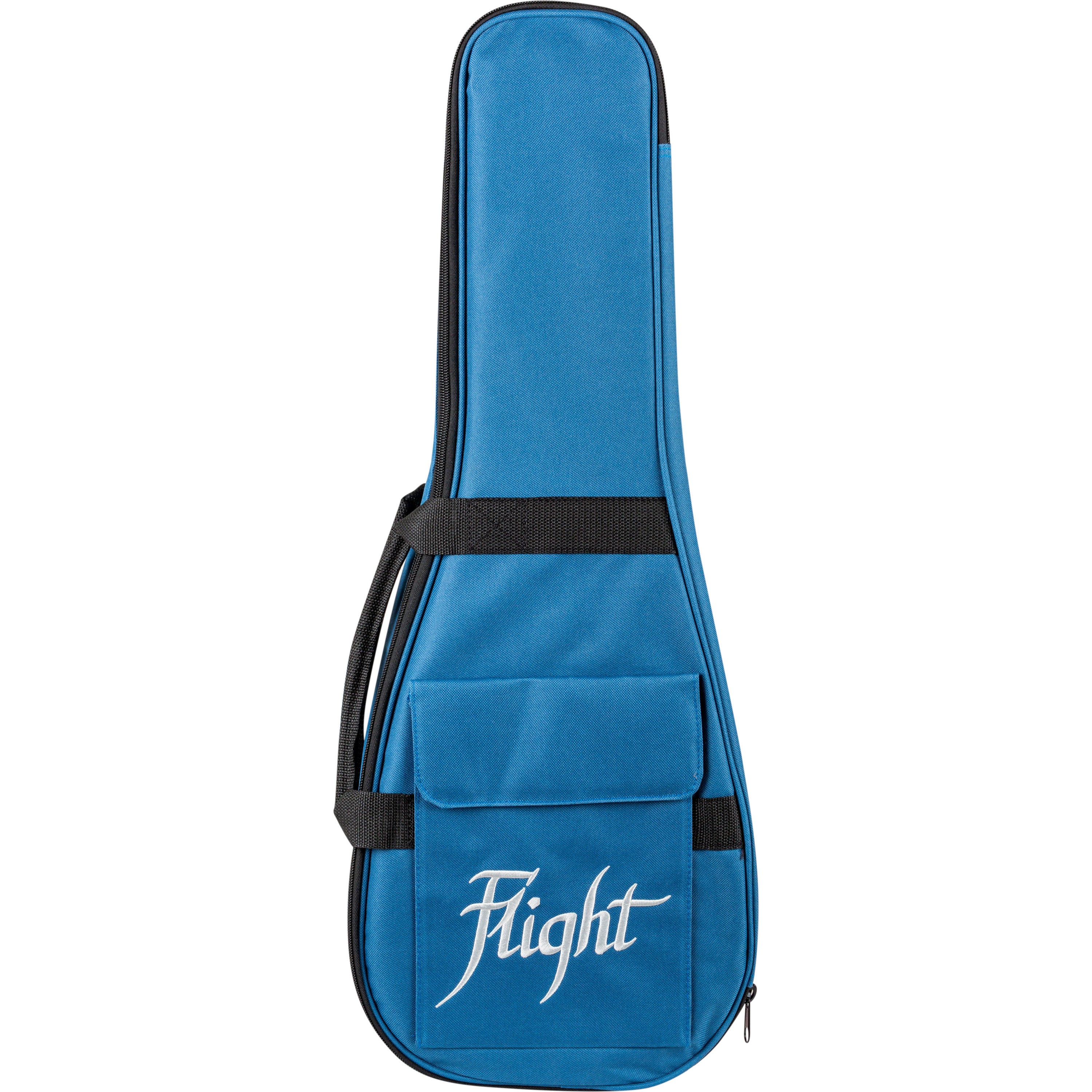 Flight Rock Series Pathfinder Tenor Transparent Black elektrische solid body ukelele met gigbag