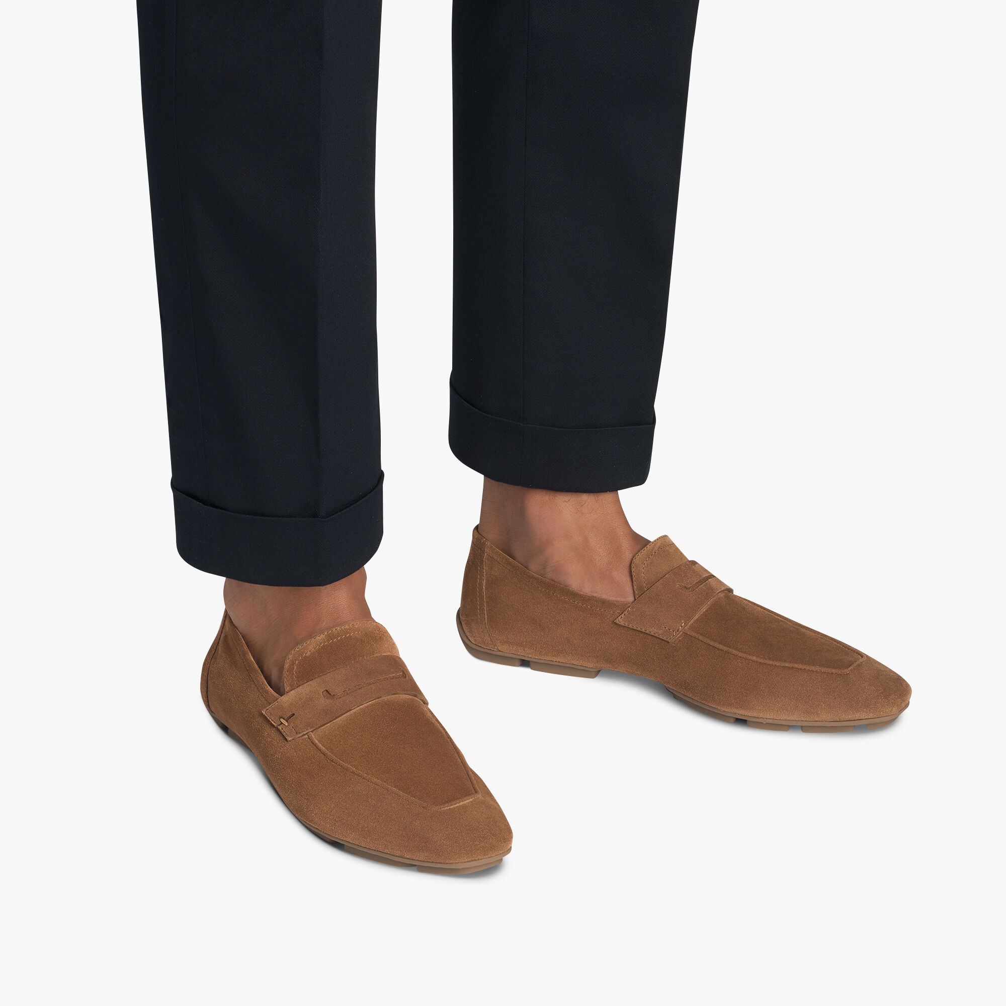 Mocassin Lorenzo Drive En Cuir Camoscio