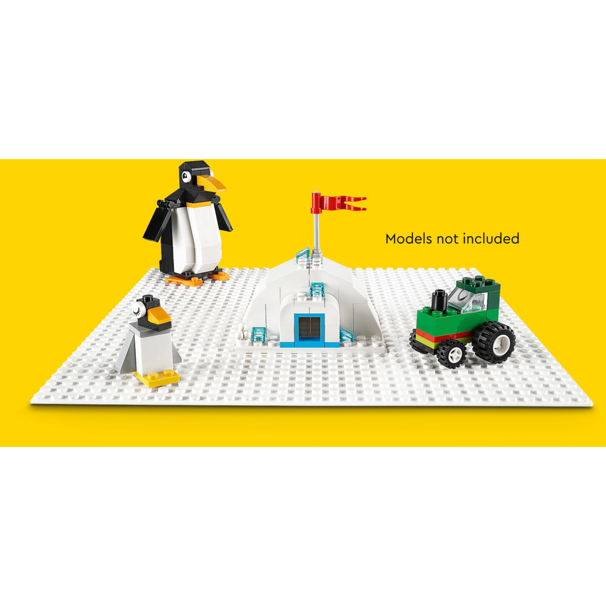 LEGO Konstruktionsspielzeug Classic Weiße Bauplatte