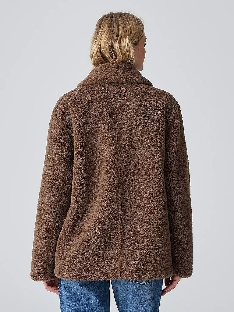 OPUS Jacke in Felloptik HEVERLY braun