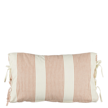 Kussen streep terra - l55xb35xh10cm