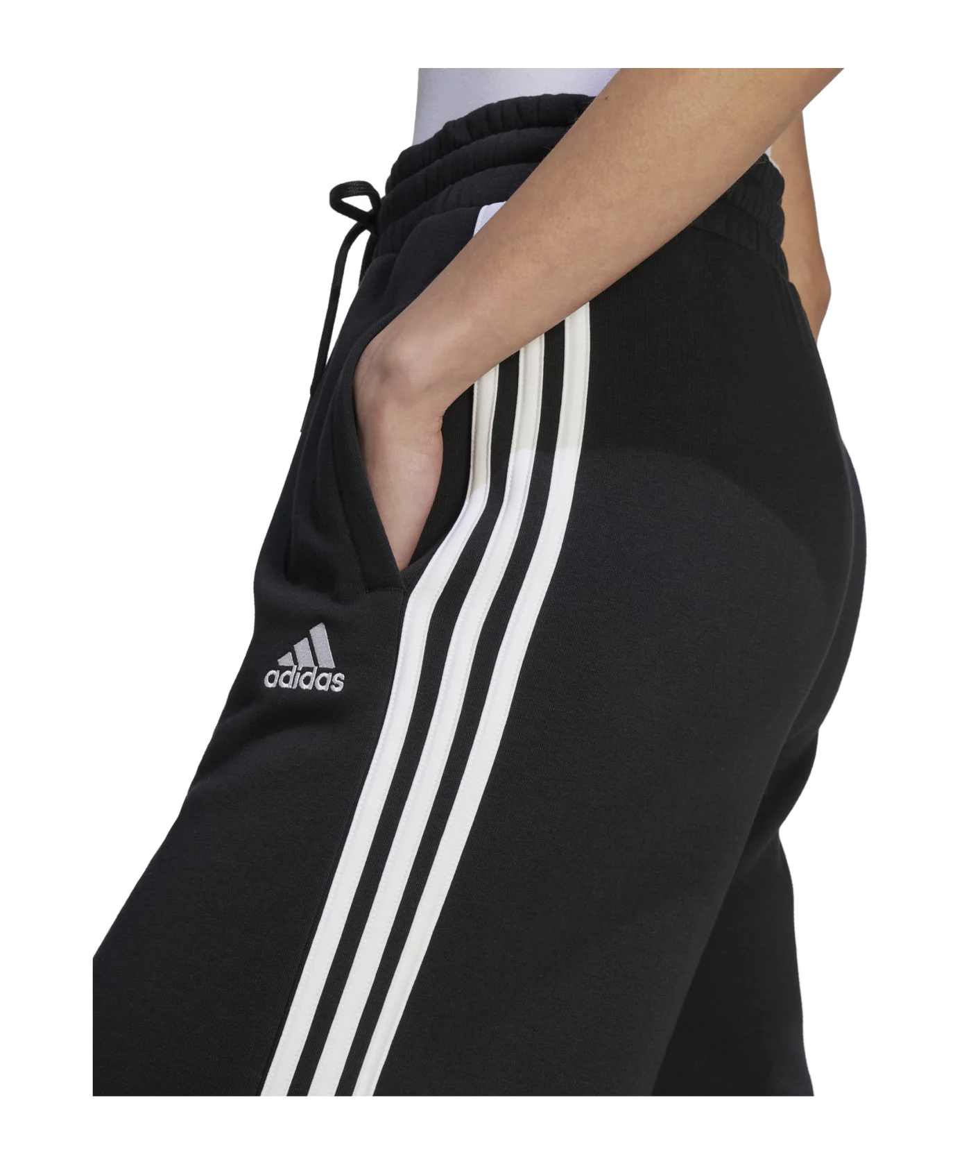 adidas Essentials FT Wide Hose Damen Schwarz