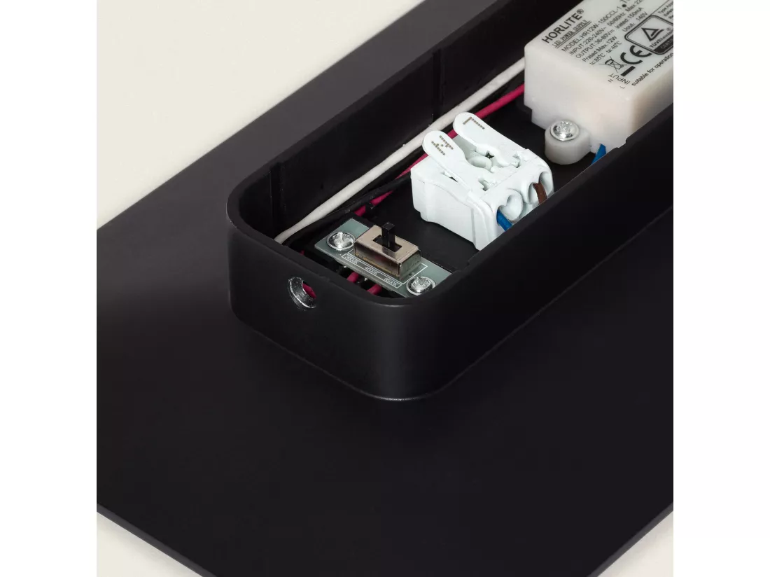 Applique Murale LED 18W Aluminium Bakulo Noire Noir