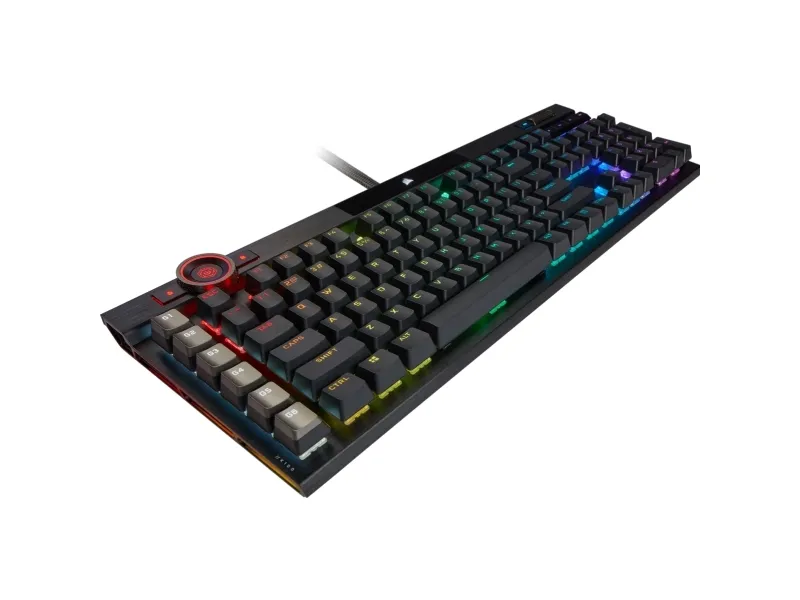 CORSAIR | K100 RGB - tastatur - bagbelyst - USB - Nordisk - tastaturkontakt: CORSAIR OPX RGB