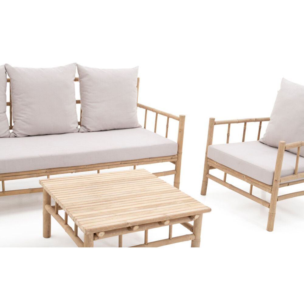 SOFAGRUPPE SUNFUN KLOCKARBODA BAMBUS NATUR