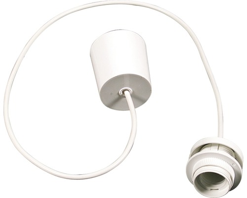 E27-lamphouder voor hanglampen, wit, L 80 cm, tot max. 60 watt