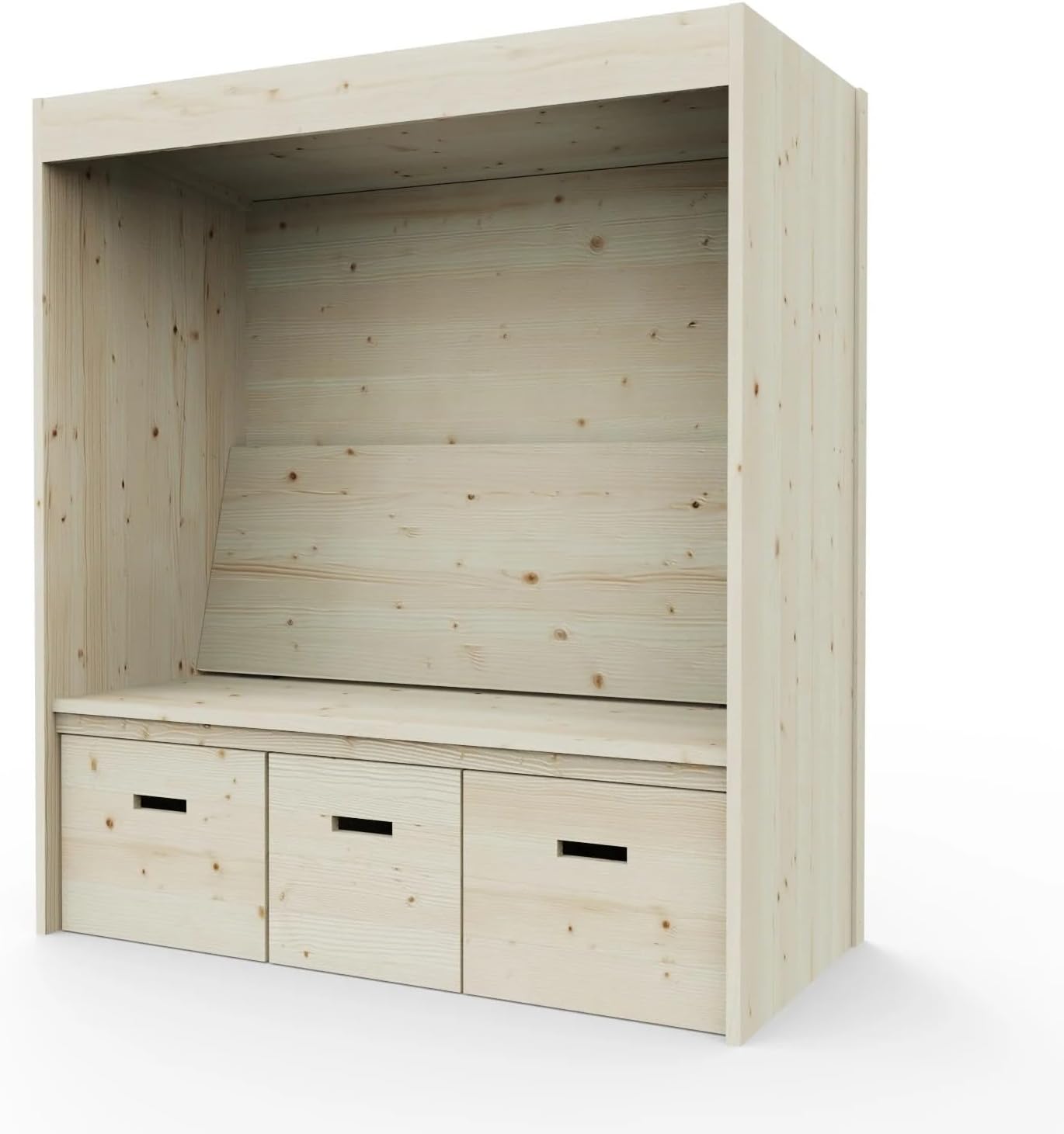 Weka 168.0101.00.00 Sitzlaube Bozen, Naturbelassen, 170 x 85 x 192 cm