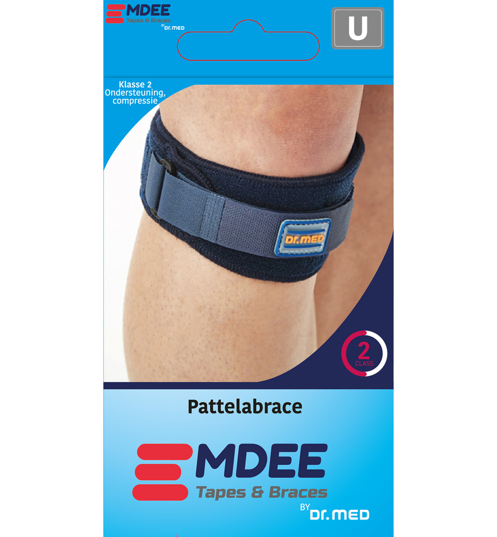 Emdee Knie/Patella Supportband Blauw (1 stuk)