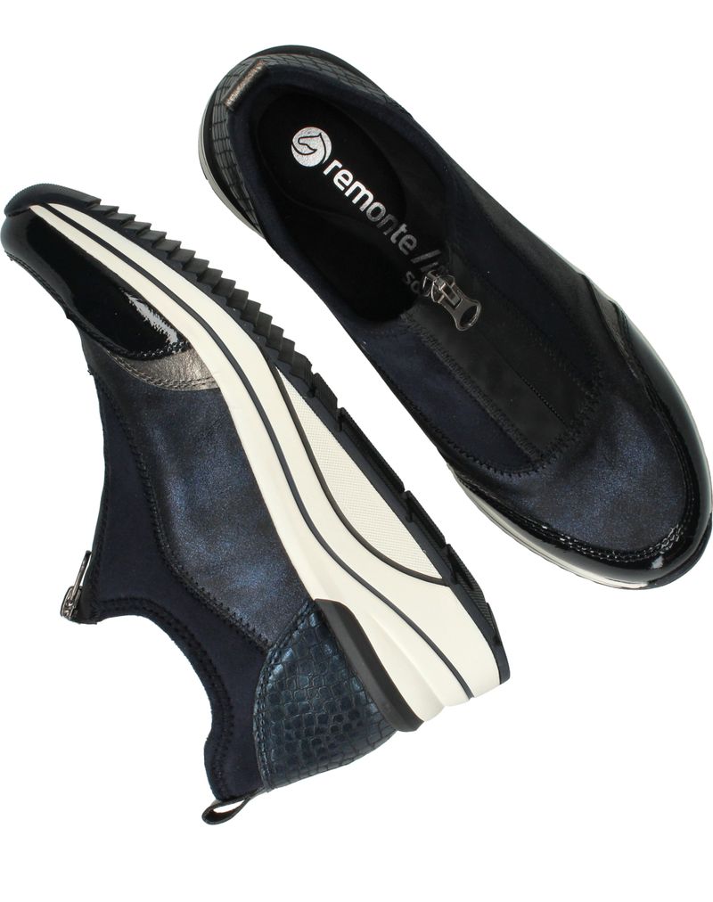 Remonte Instappers Blauw Dames