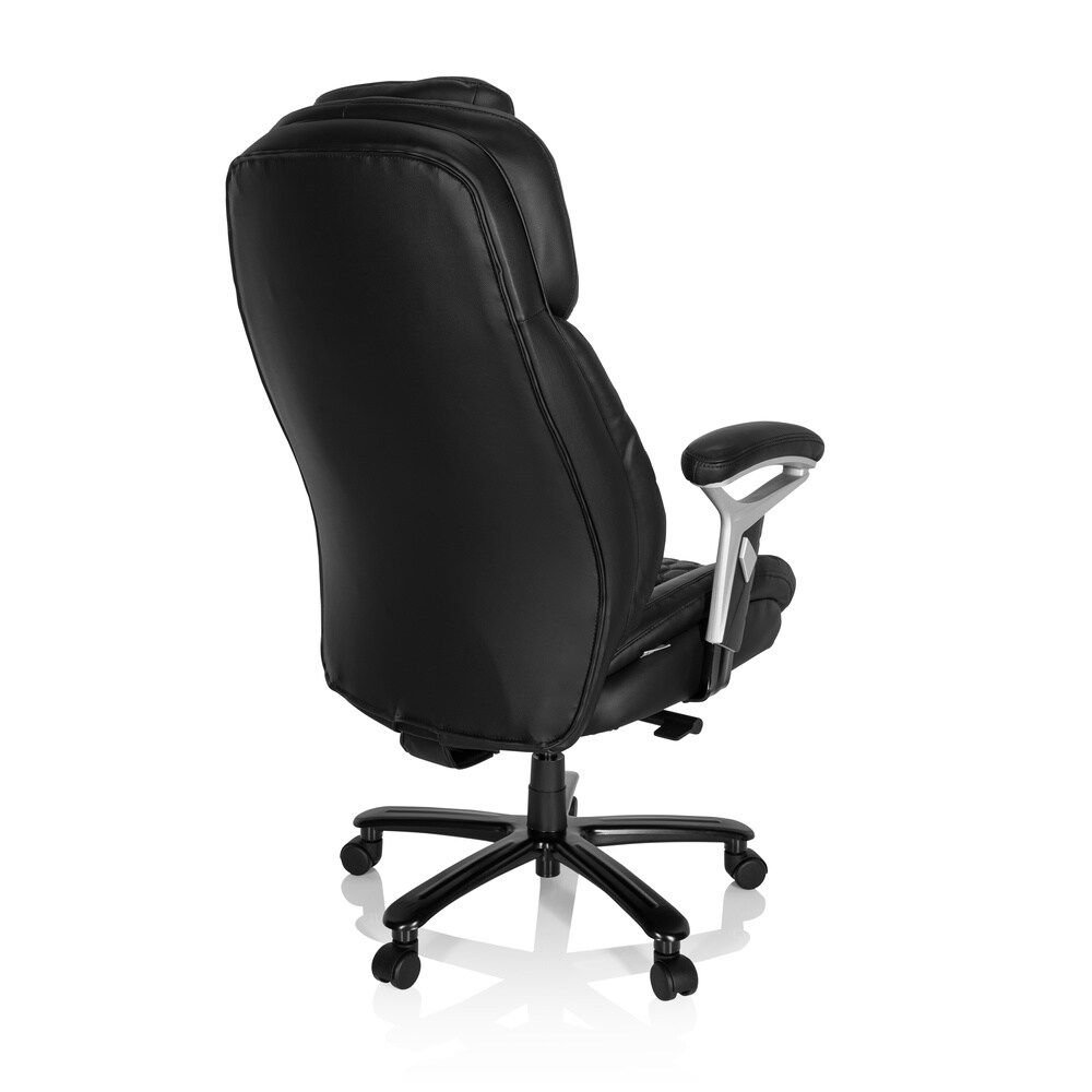 XXL Drehstuhl XXL PULLMANN I Leder mit Armlehnen (höhenverstellbar) hjh OFFICE