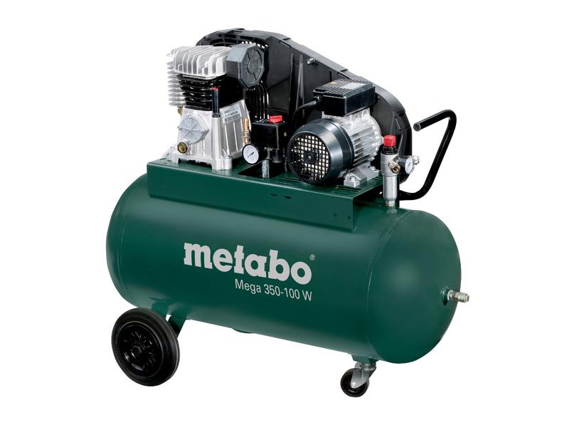 Metabo Kompressor MEGA 350-100 W Leistungsstarker, robuster Keilriemenkompressor, ölgeschmiert