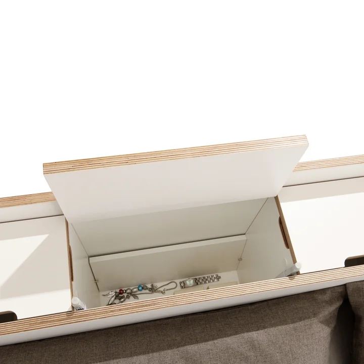 Müller Small Living - Nook Doppelbett 180x 200 cm, CPL weiss
