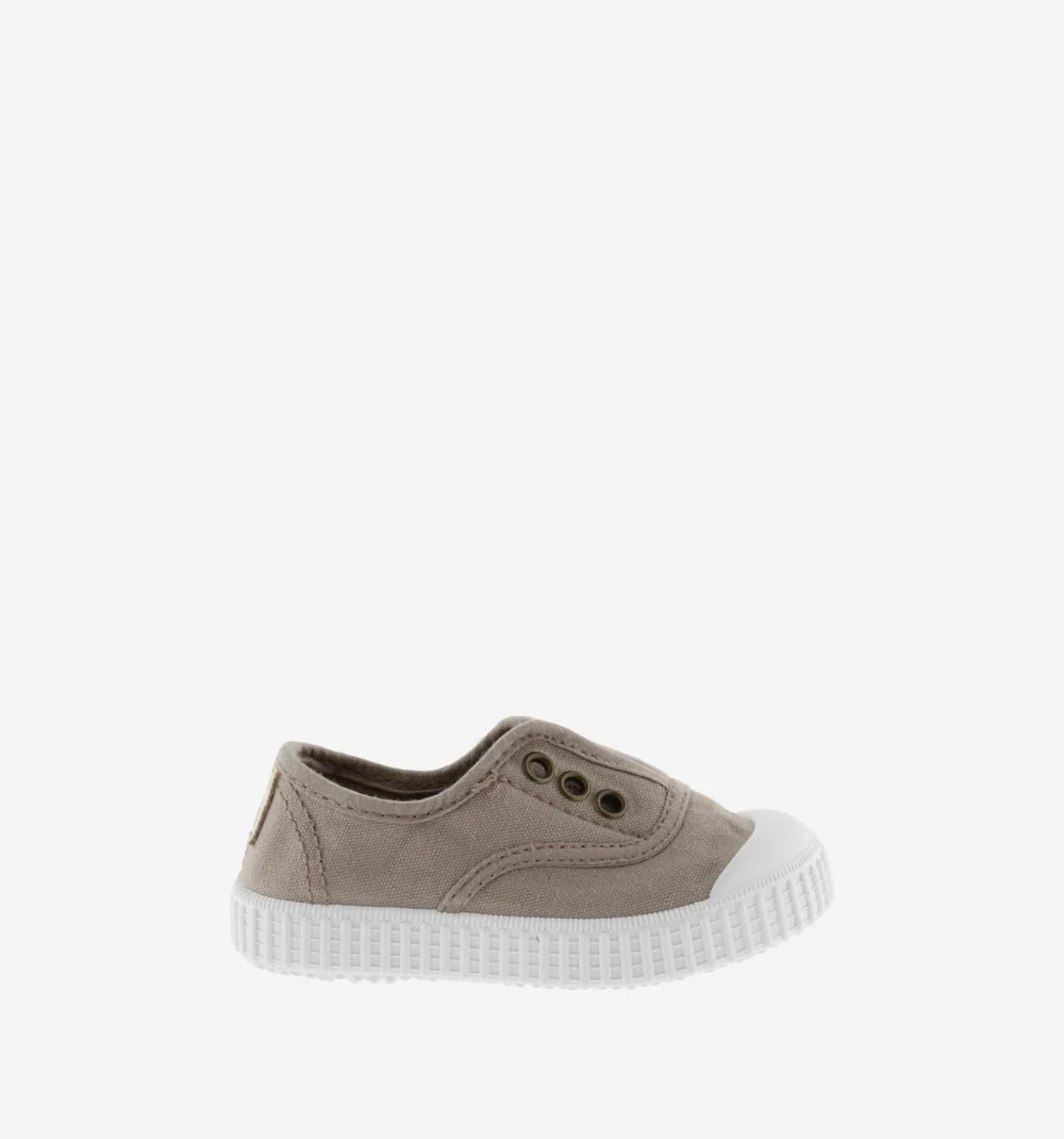 1915 INGLESA TENNIS TOILE DREC® ÉLASTIQUE Baskets en toile avec élastique pour enfant BEIGE