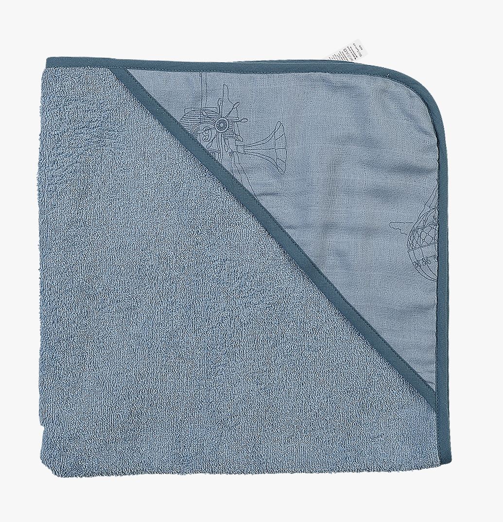 Hettehåndkle lys blå - 75x75 cm