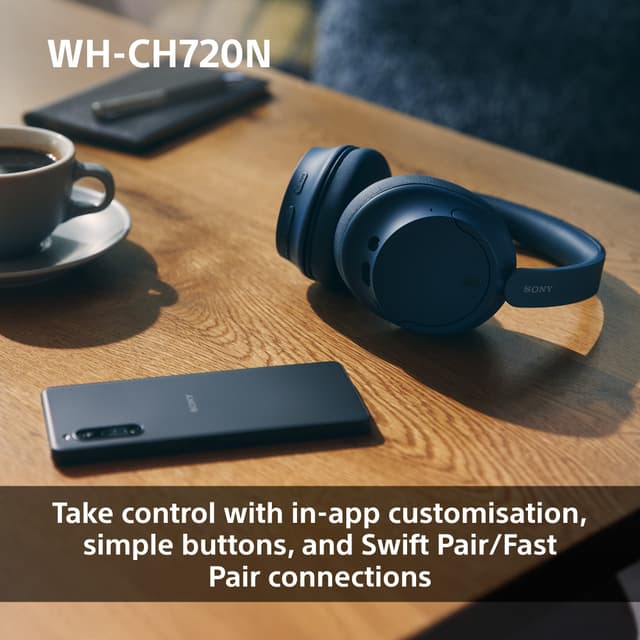 Sony WH-CH720N trådløse around-ear høretelefoner (hvid)