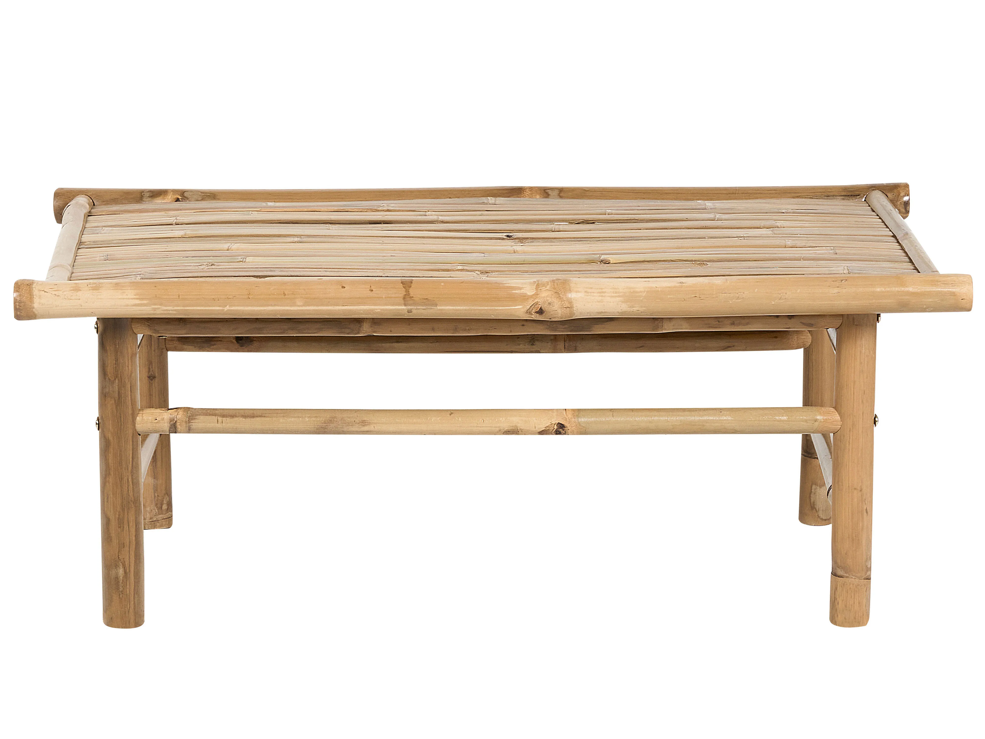 Loungeset met tafel 2-zits TODI Bamboehout Taupe