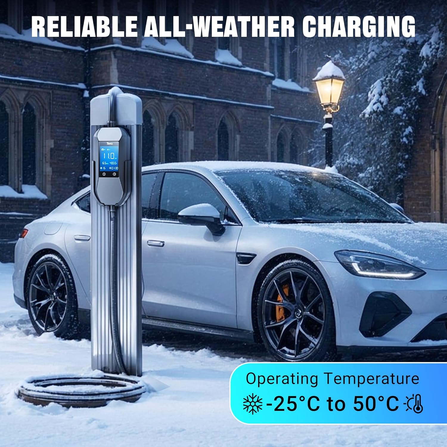 Tera Mobile Wallbox EV Ladegerät Ladestation : 11kW CEE 16A auf Typ 2 IP66 3-Phasig 7.5m 2,8