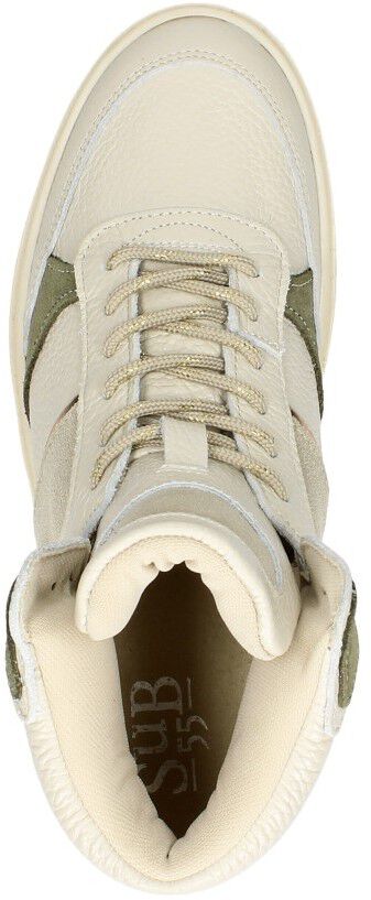 Sub55 Veterschoenen Hoog gebroken wit