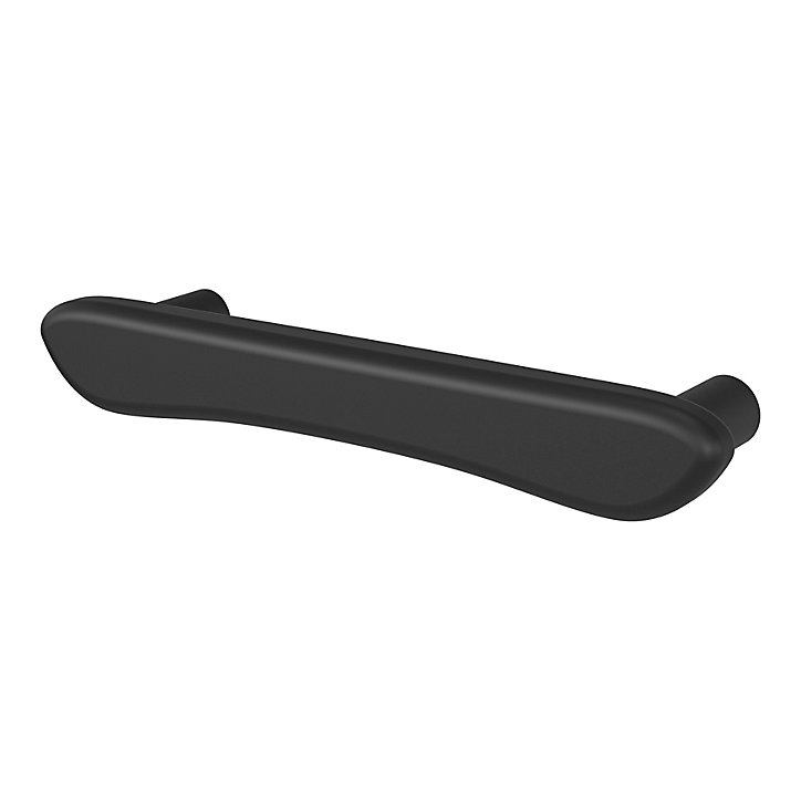 Poignée de meuble en T GoodHome Armel aluminium mat noir l.120mm x l.17mm x H. 30mm entraxe 96mm