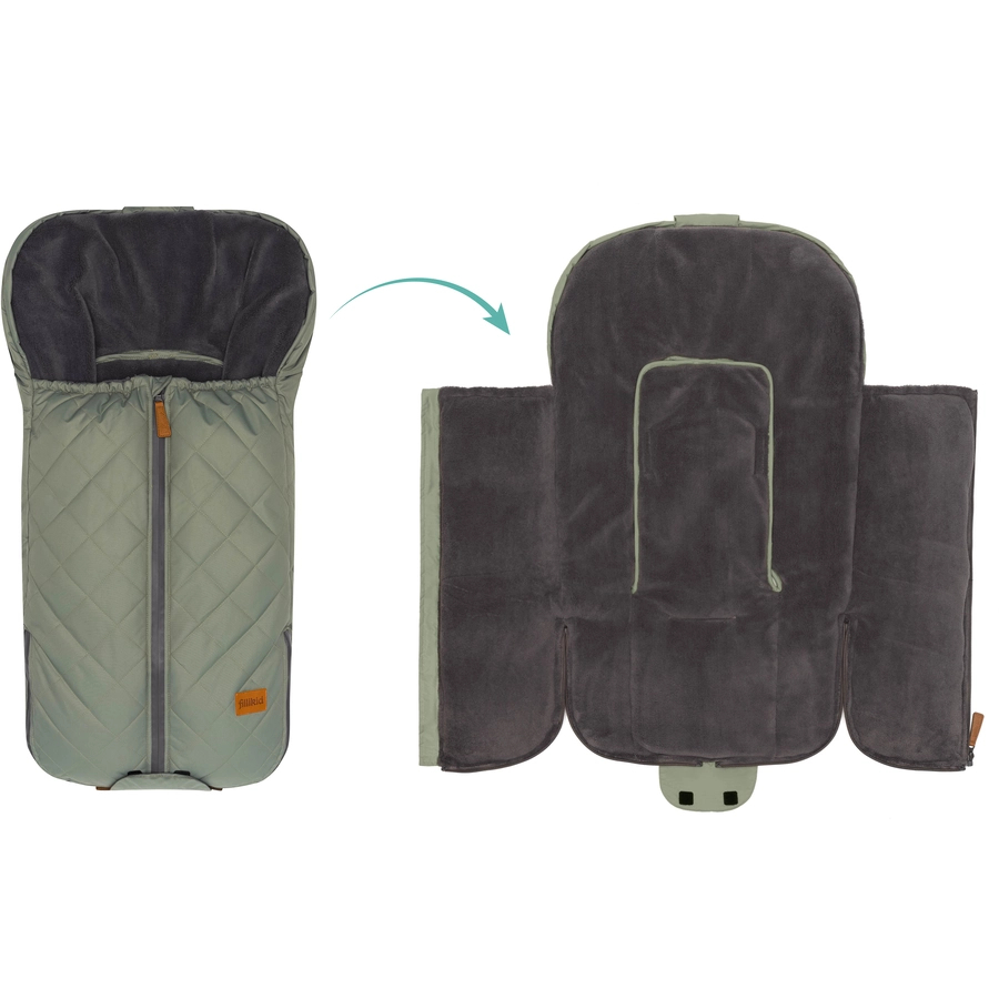 fillikid Winterfußsack Nevado für Babyschale Salbei