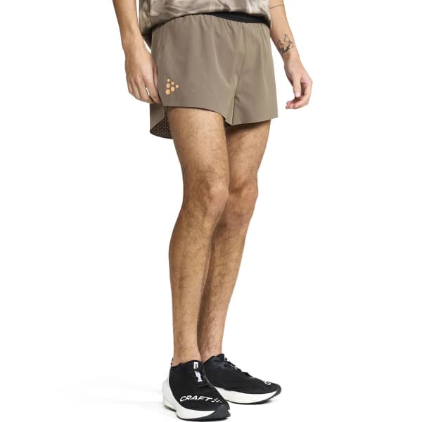 Short running CRAFT PRO HYPERVENT SPLIT SHORTS 2 DK CLAY