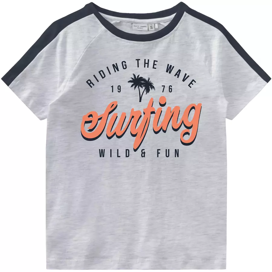name it T-Shirt NMMVASTI Light Grey Melange