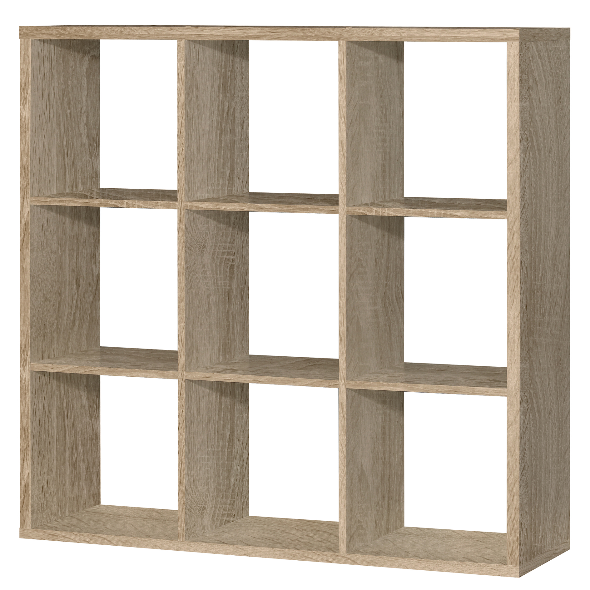 Standregal - Sonoma Eiche - 3x3 Fächer