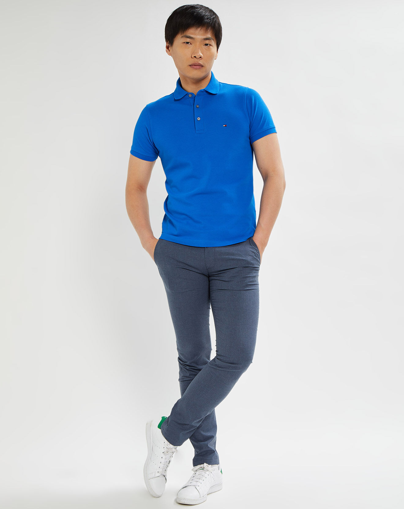 Tommy Hilfiger Polo slim 1985 bleu électrique