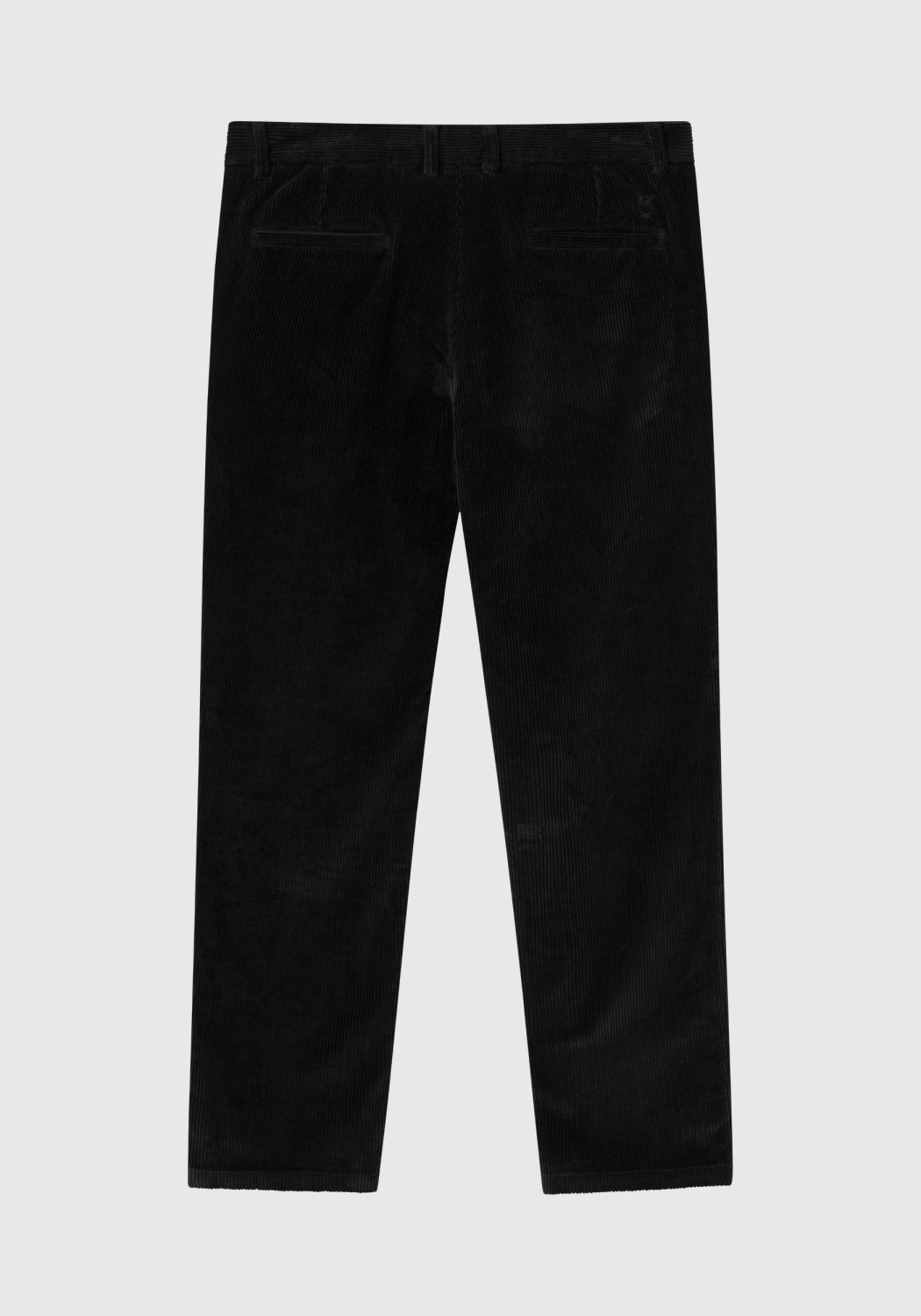 Knowledge Cotton Apparel Cord-Hose Chuck 8 Wales Corduroy Chino Pants Black Jet