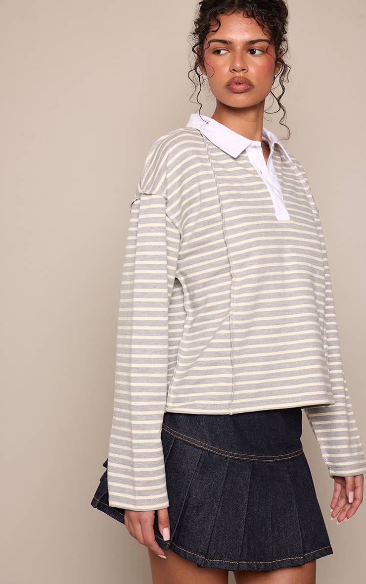 Raw Indigo Wash Mini-jupe Plissée En Denim Indigo Brut Taille Mi-haute