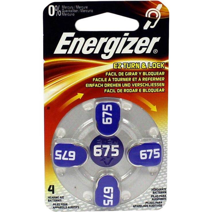 Energizer Hörgerätebatterie 675, 4 St
