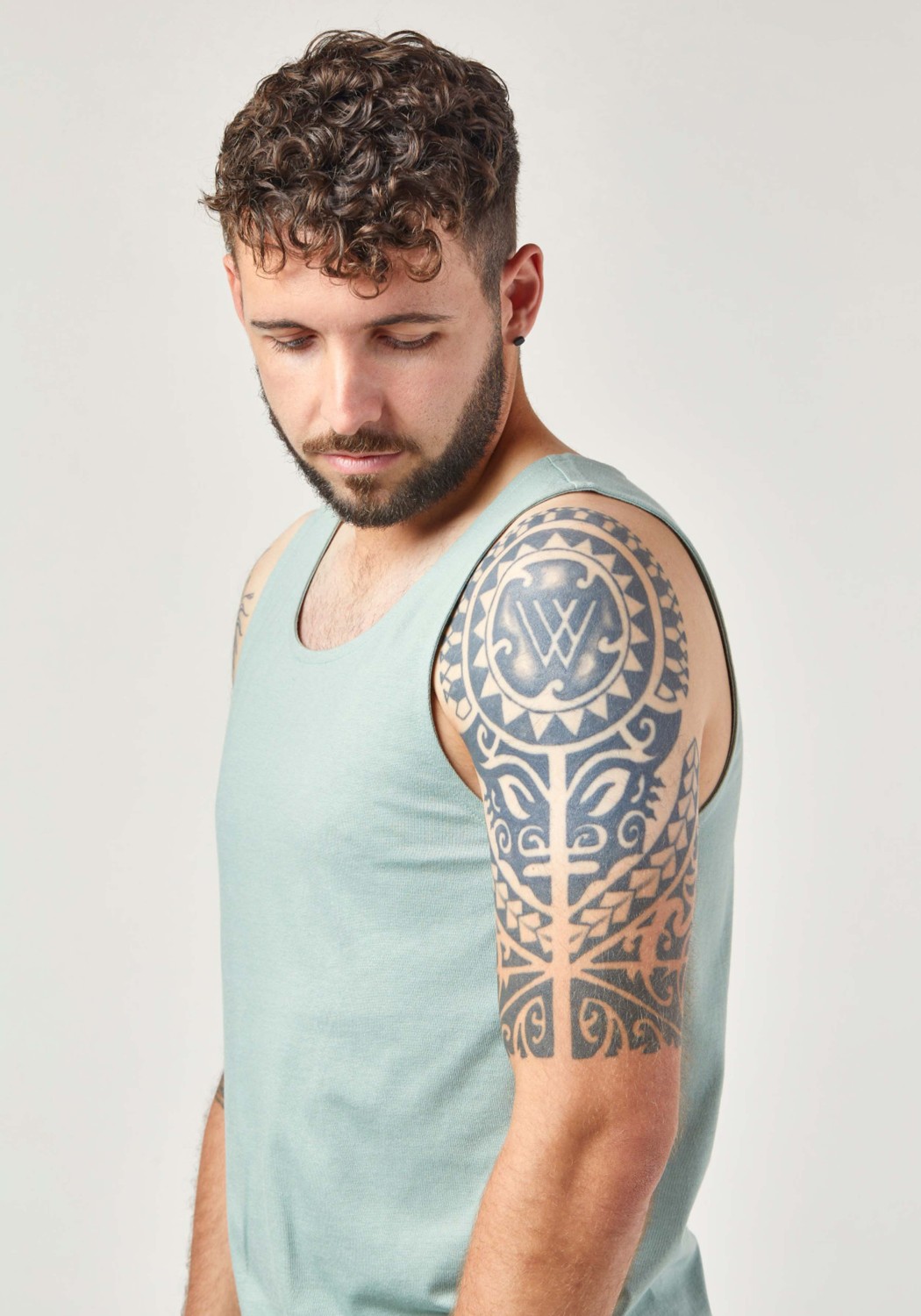 WE ARE ZRCL Herren Tank-Top Basic Light Green
