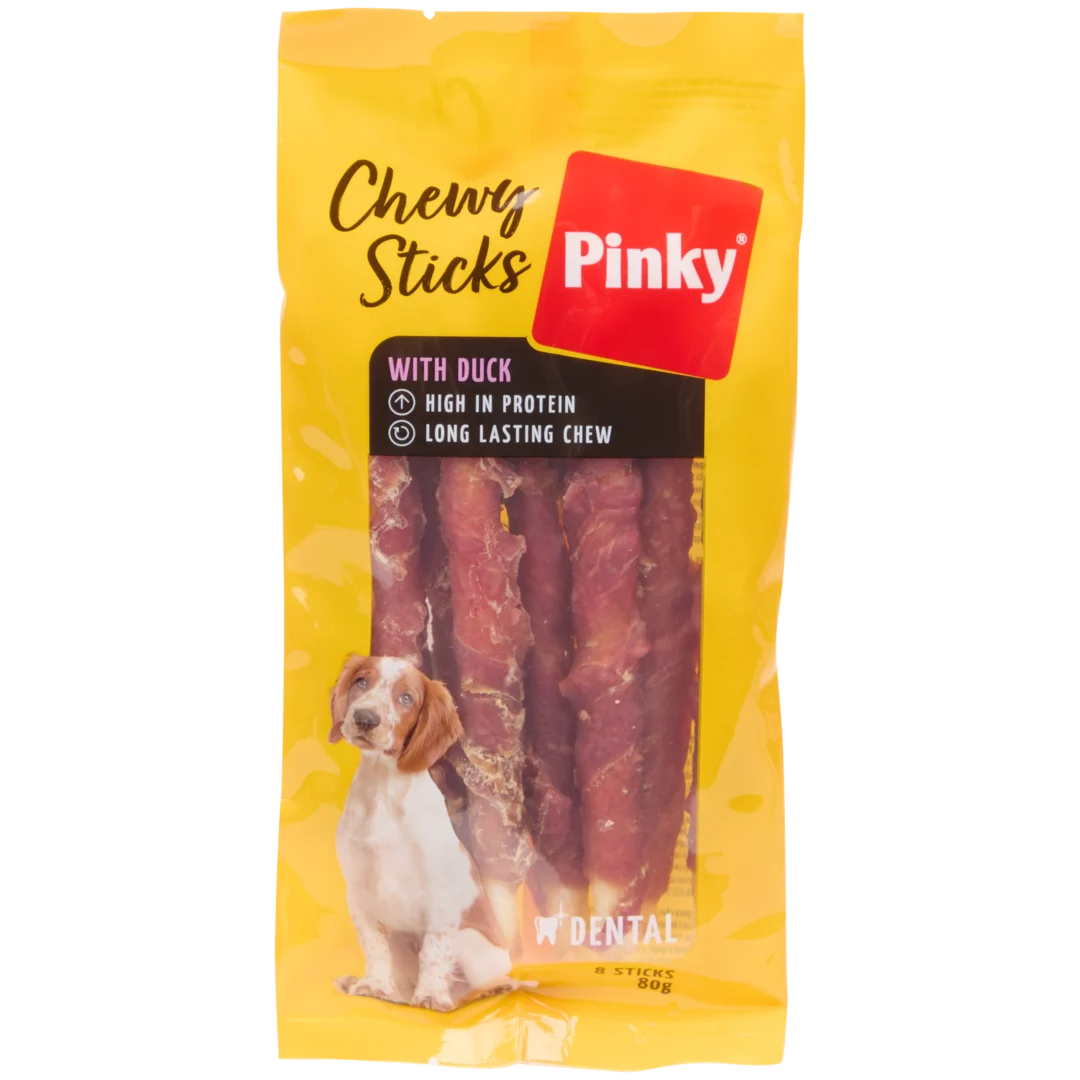 Bâtonnets à mâcher pour chien Pinky Chewy Sticks