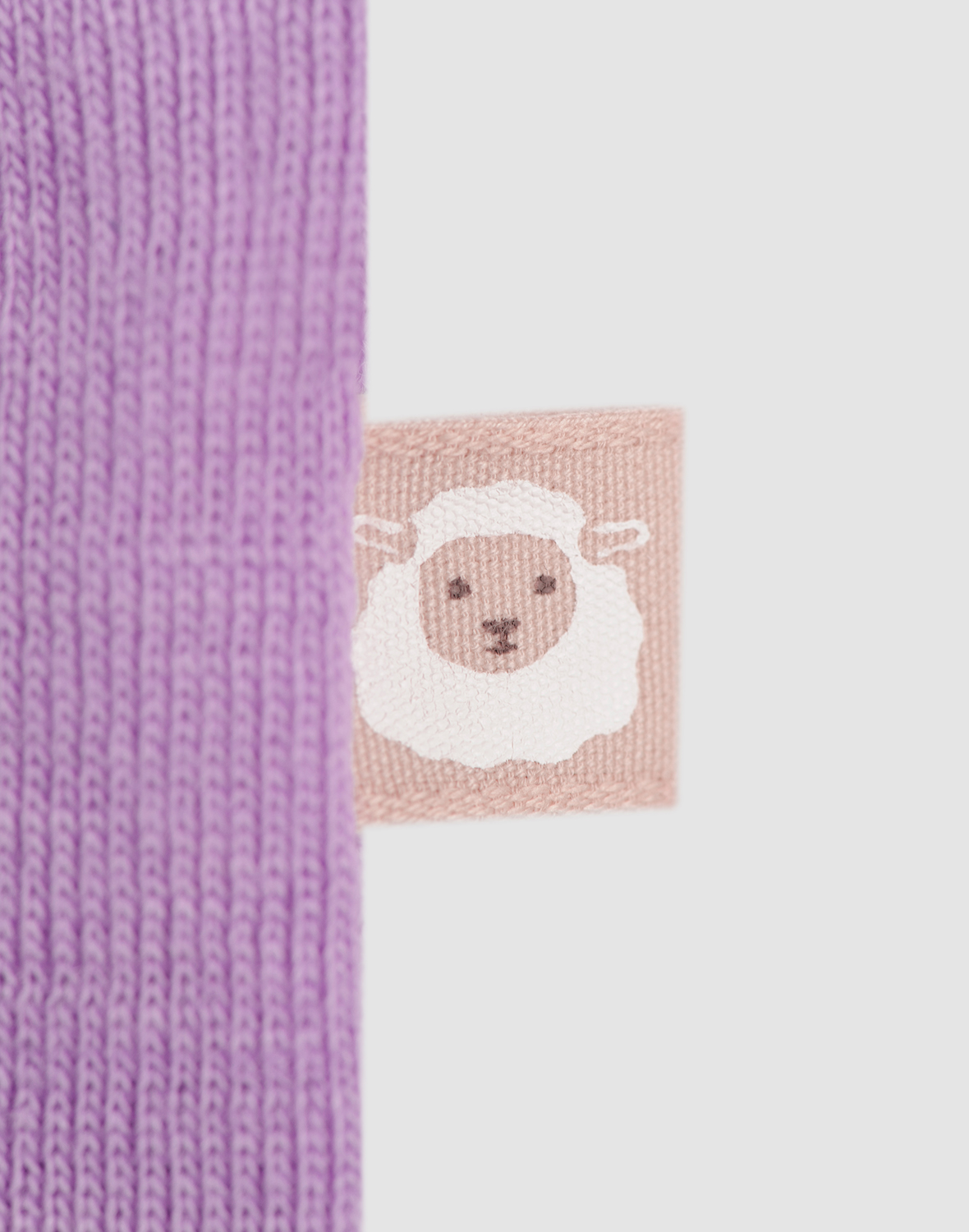 Jurk met ruches van merinowol voor baby's