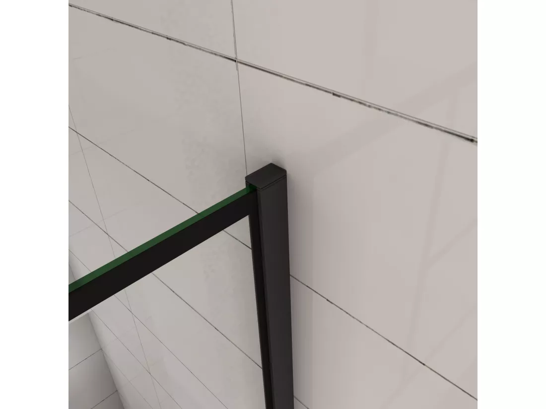 AICA paroi de douche 100x200cm,Paroi douche italienne industrielle,avec une barre de fixation extensible,Conception et intimité