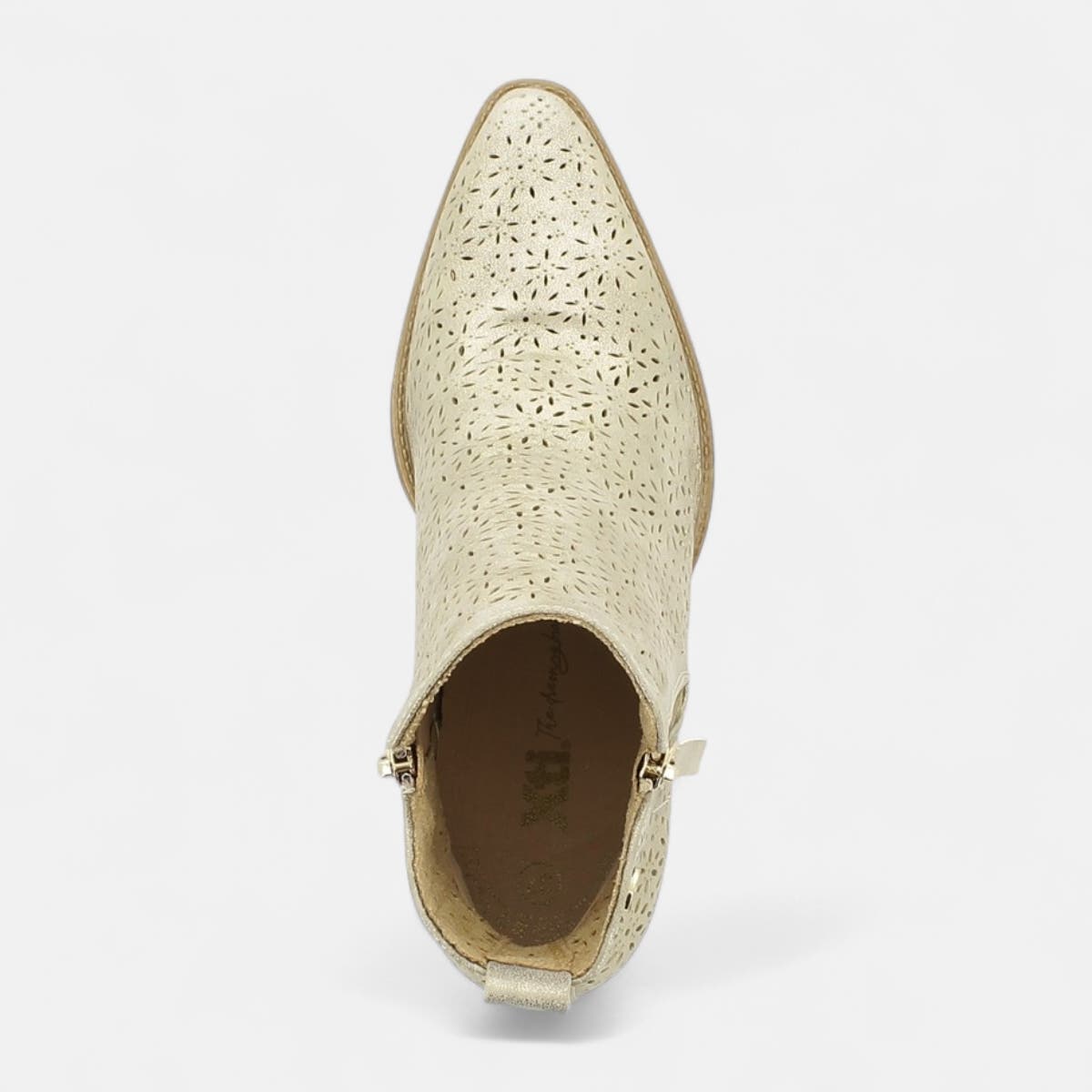 Bottines à talon Femme or