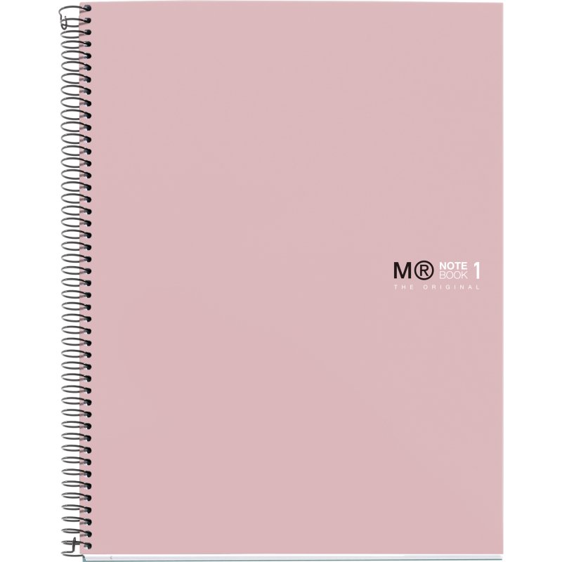 Notebook The Original, Couverture rigide, A4, lignes horizontales, 80 feuilles de 1 couleur, Miquelrius, Sable.