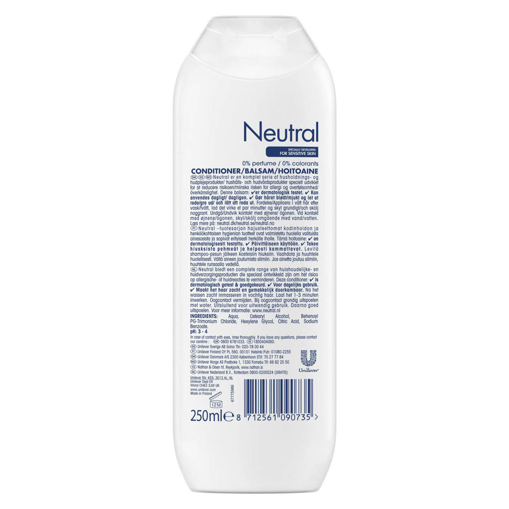 Prima conditioner zonder allergische klachtenconditioner Parfumvrij - 6 x 250 ml