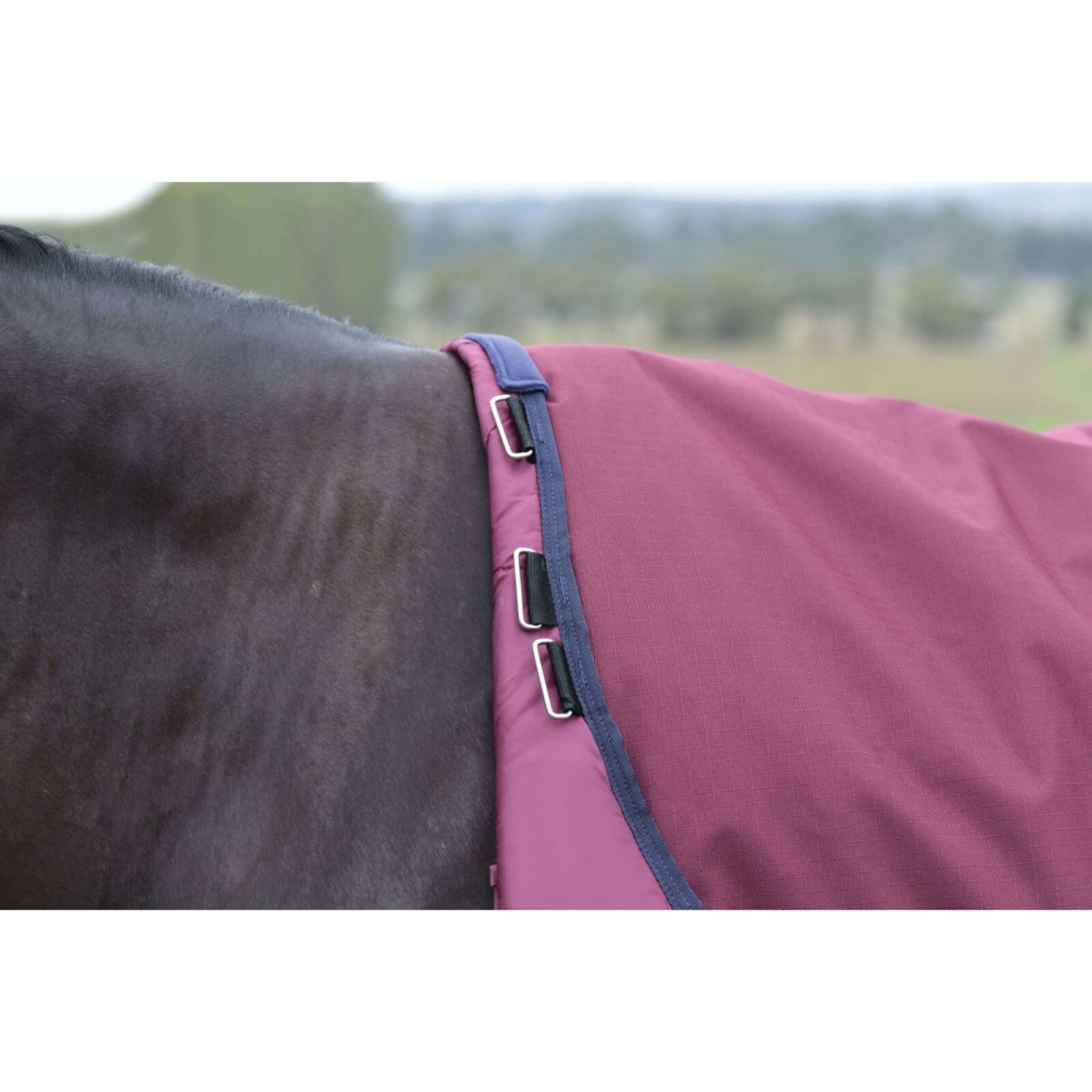 WeatherBeeta ComFiTec Essential Turnout Detach-A-Neck 220g Burgundy/Na