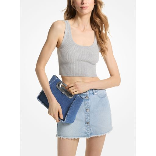 Michael Kors Chelsea Clutch, Denim