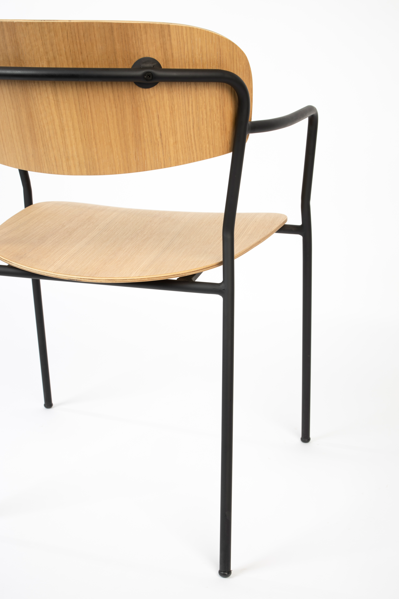 Rein Living armstoel Jolien zwart/naturel