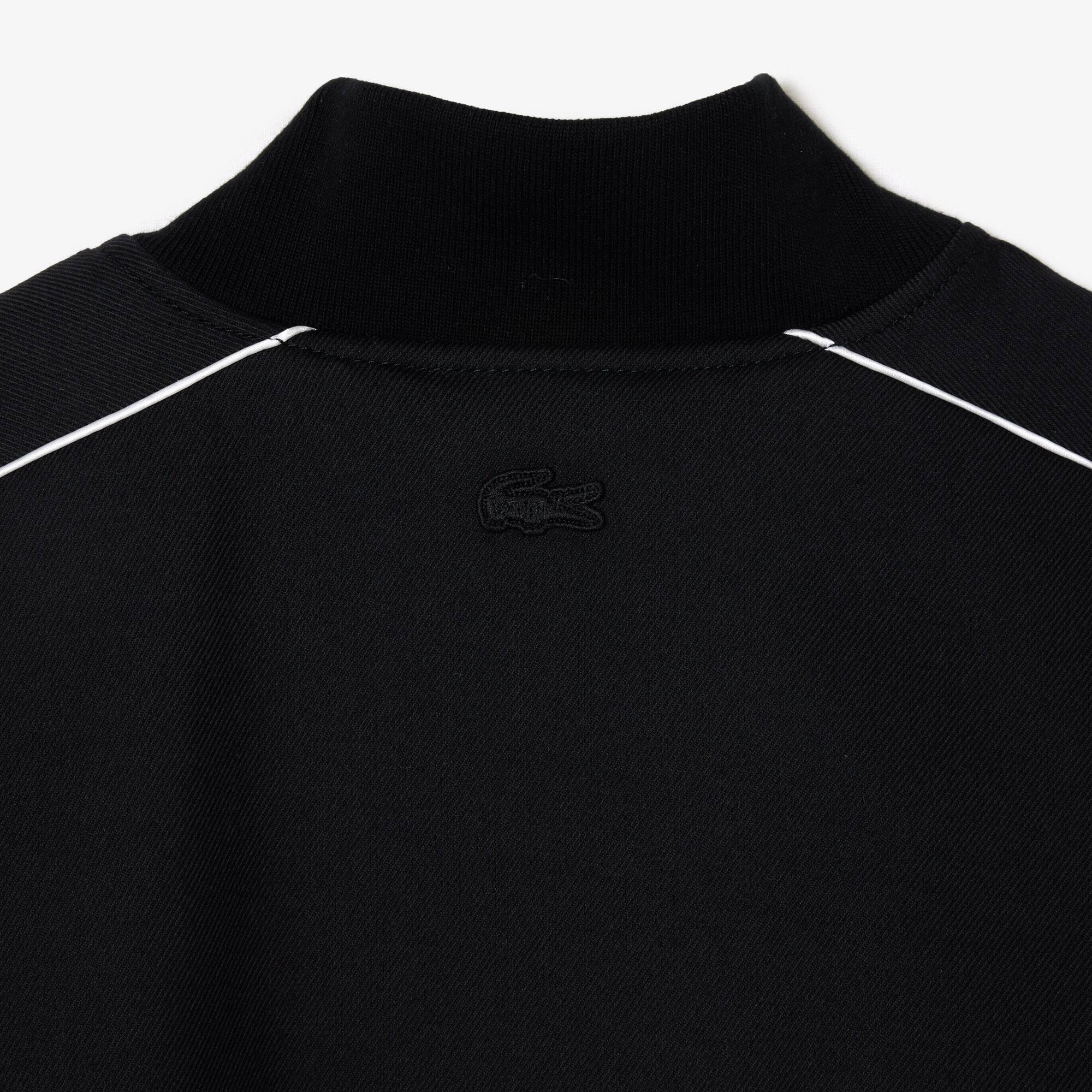 Teddyjacke aus Baumwolltwill mit Stickerei Jacken & Mäntel - Schwarz - Lacoste - Unisex