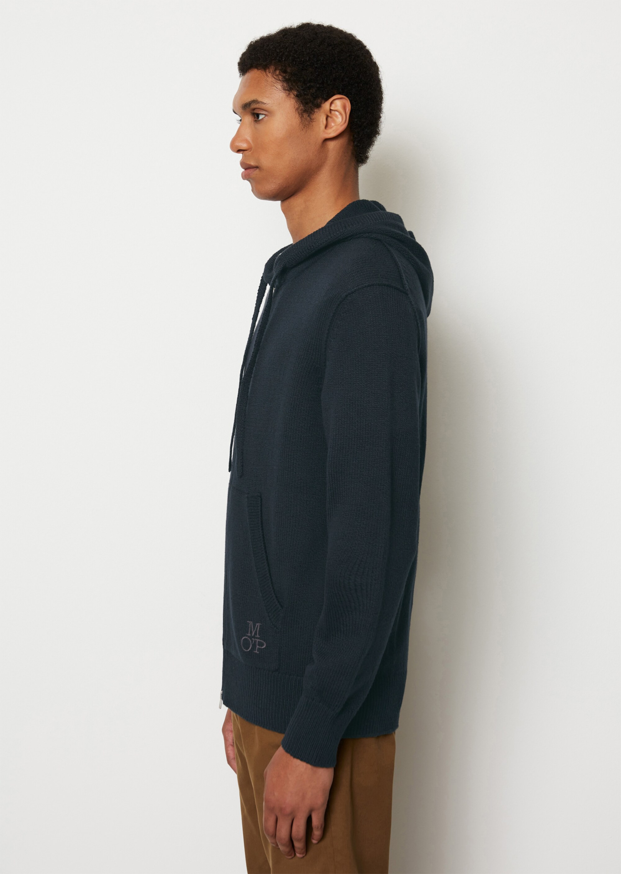 Strickjacke regular mit Kapuze
