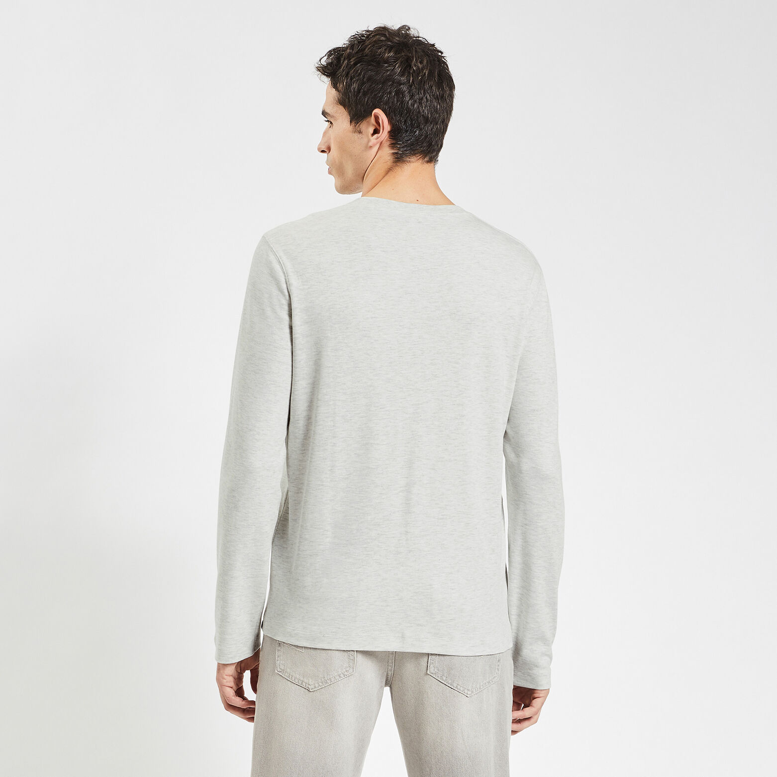 Tee shirt interlock manches longues Ecru