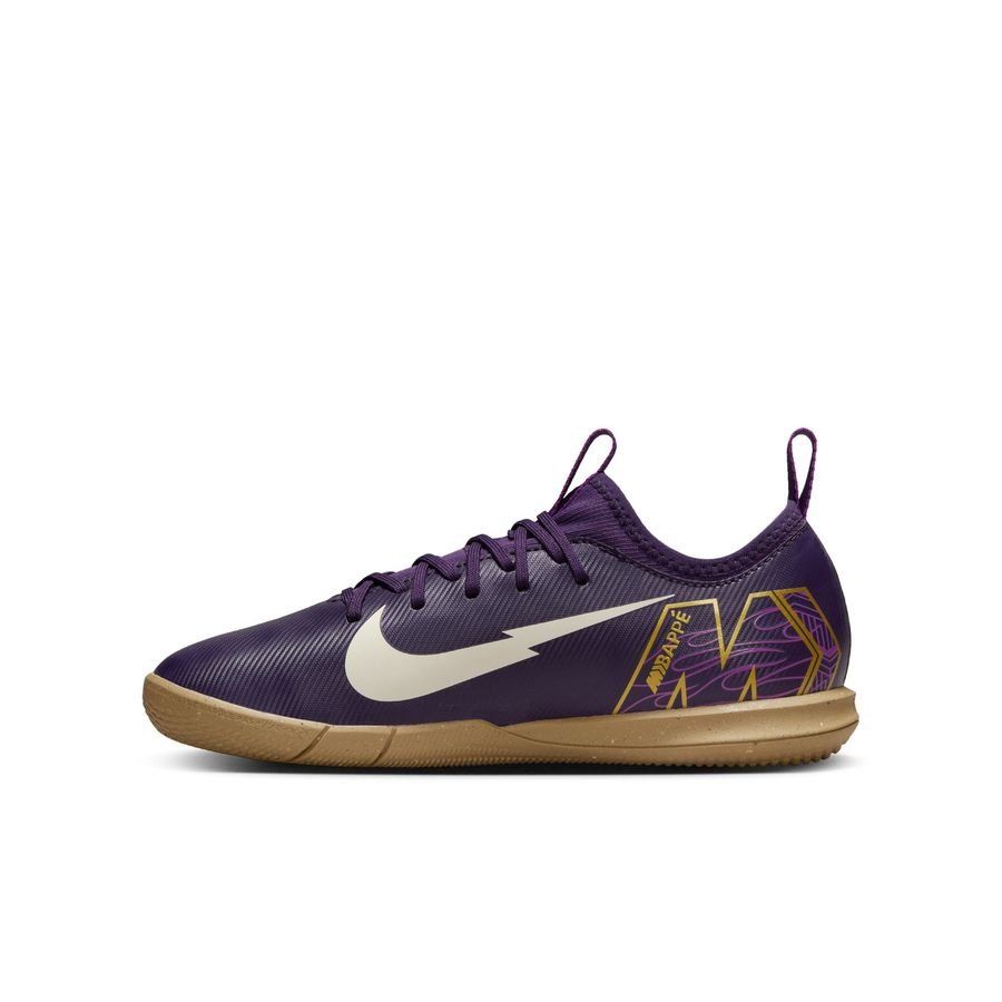Nike Air Zoom Mercurial Vapor 16 Academy IC Mbappé Personal Edition - Violet/Blanc Enfant