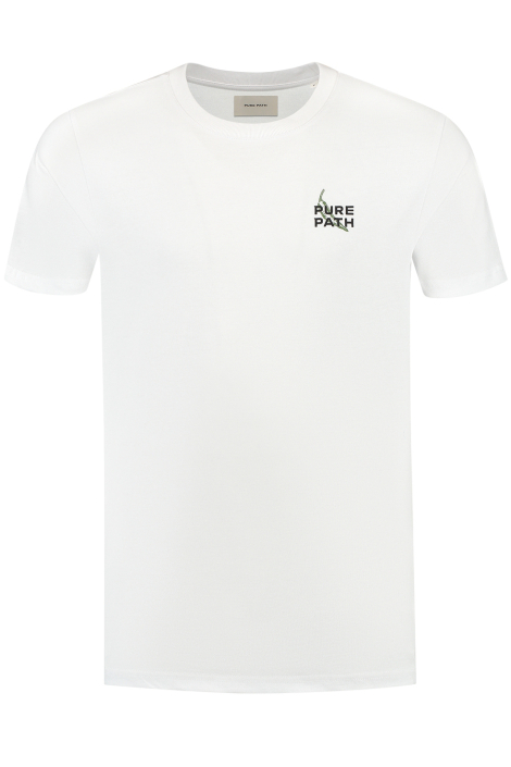 Pure Path witte heren t-shirt