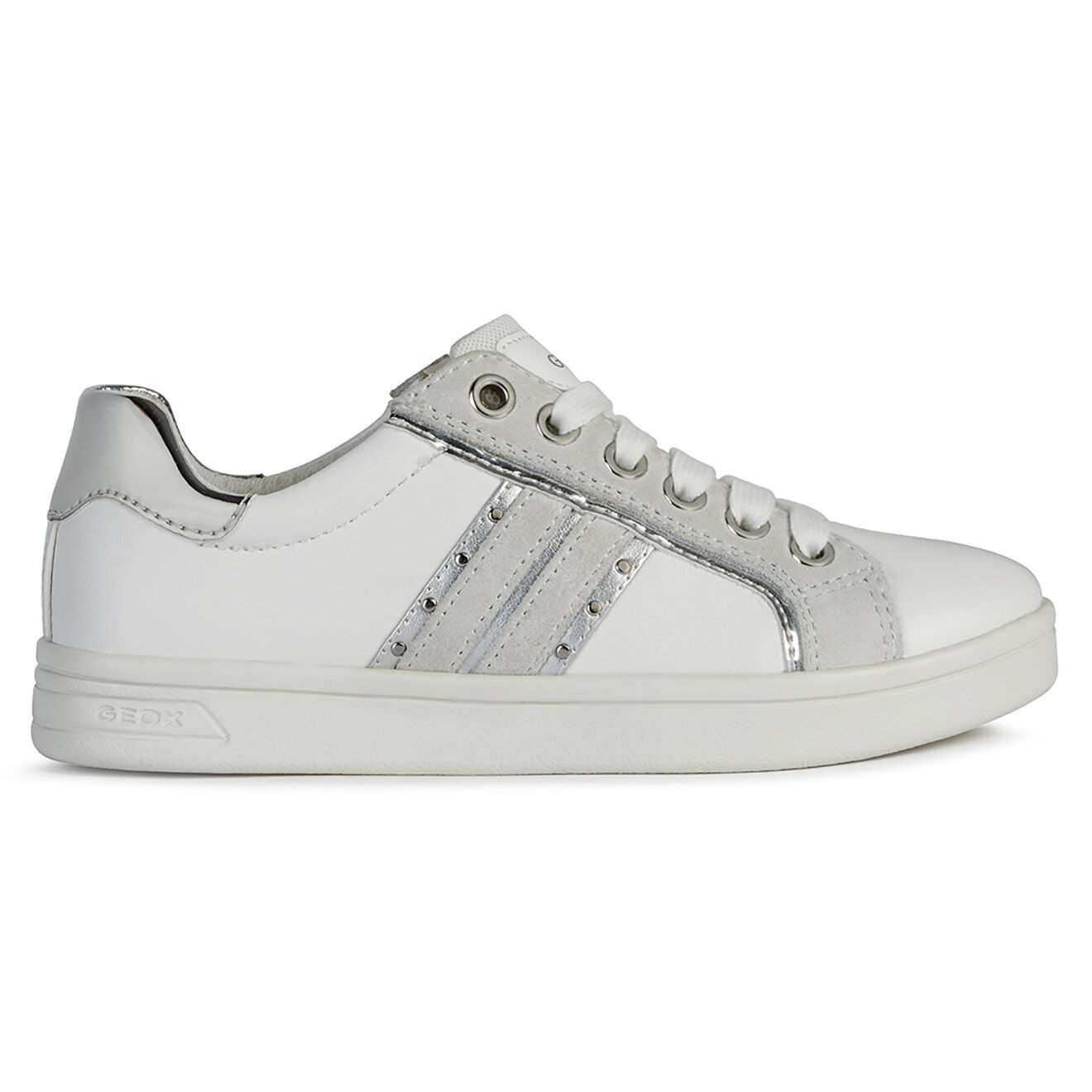 Geox Baskets Djrock blanc/argenté