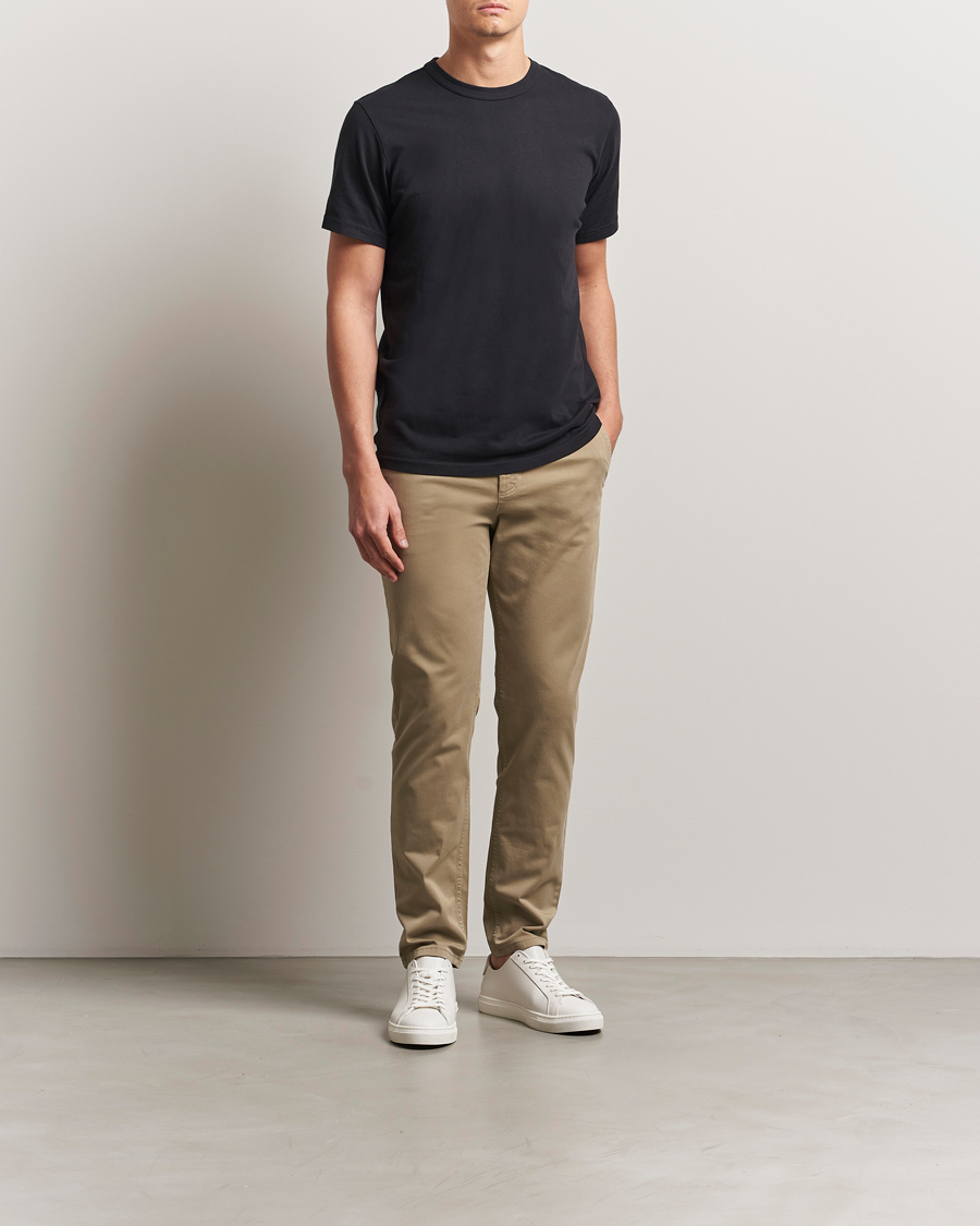 BOSS ORANGE Tapered Fit Cotton Chinos Beige